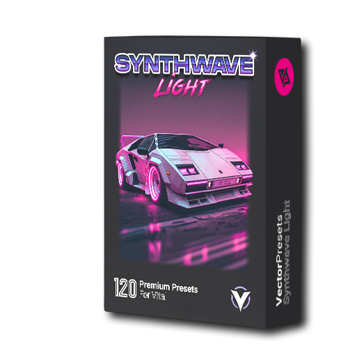 Synthwave Light Box Art