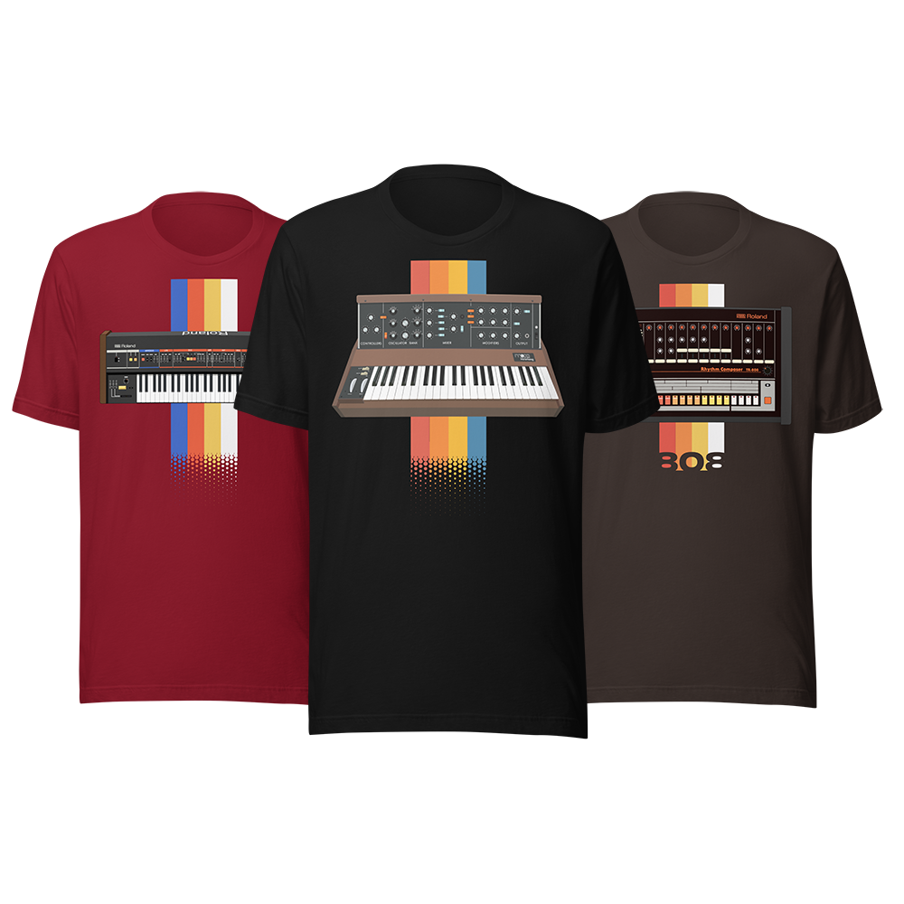 synthesizer t shirts