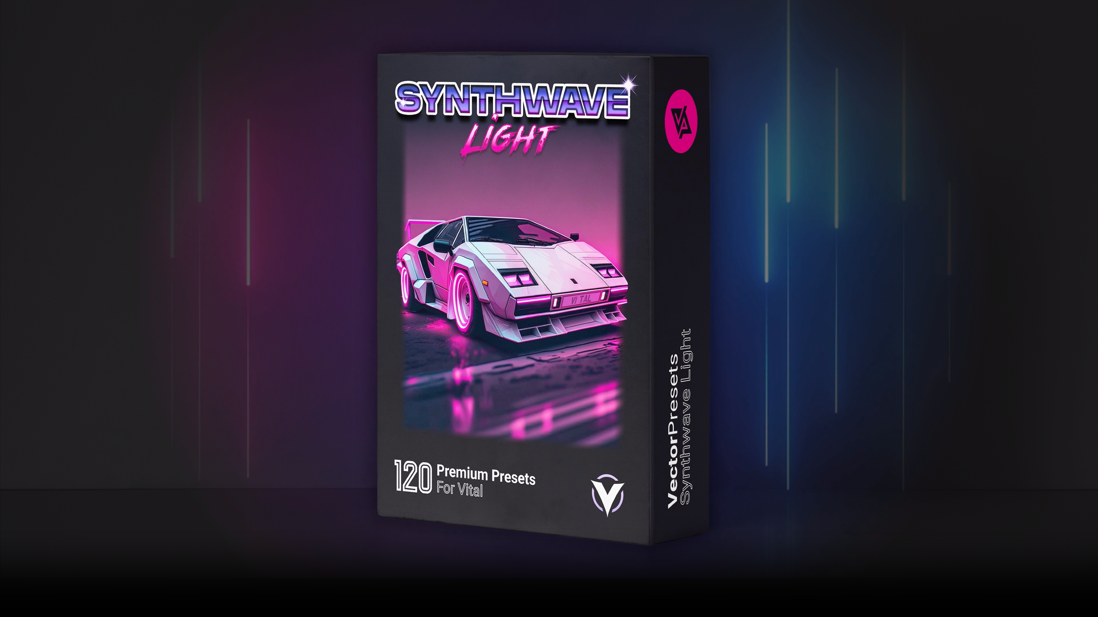 Load video: Synthwave Light - 120 Vital Presets, video preview